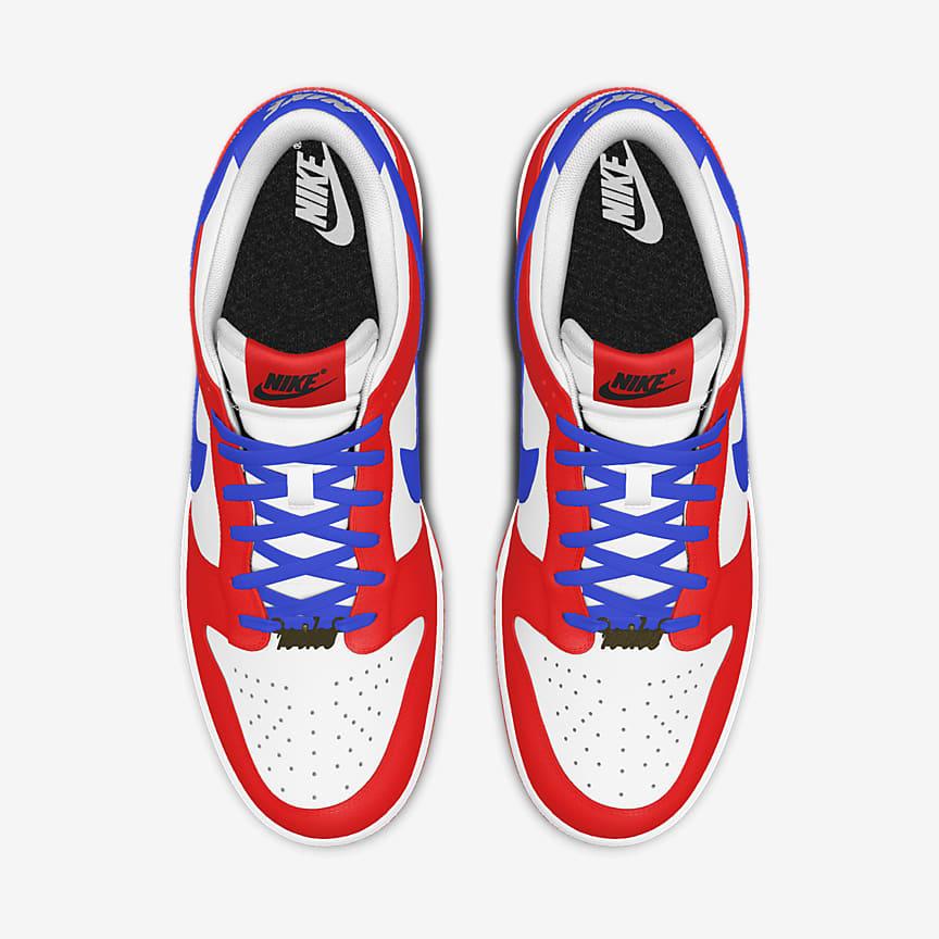 Giày Nike Dunk Low Unlocked By You Nữ Đỏ Xanh